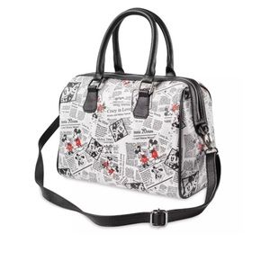 Disney Mickey Mouse Newsprint Satchel
